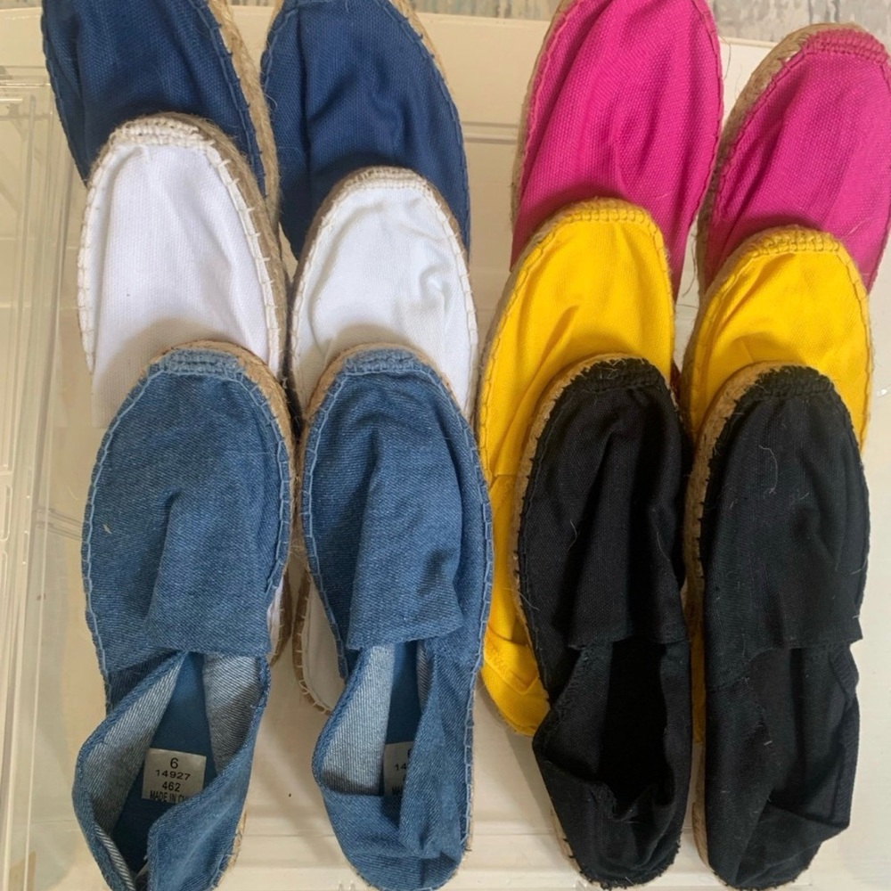 Brand New- Espadrilles lot 6 pairs for just $60